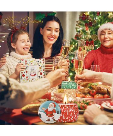 Christmas Fragrance Candles 4-Pack | Apple Cinnamon Gingerbread & Lavender Soy Wax Aromatherapy Gift Set for Women - Buy Online on GoSupps.com