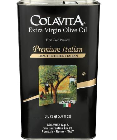 Colavita Premium Italian Extra Virgin Olive Oil 101.4 fl. oz. - 1 Tin | High-Quality Olive Oil - Buy Online on GoSupps.com