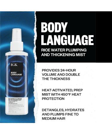 IGK Body Language Rice Water Plumping 2 Fl Oz (Pack of 1) - Buy Online on GoSupps.com