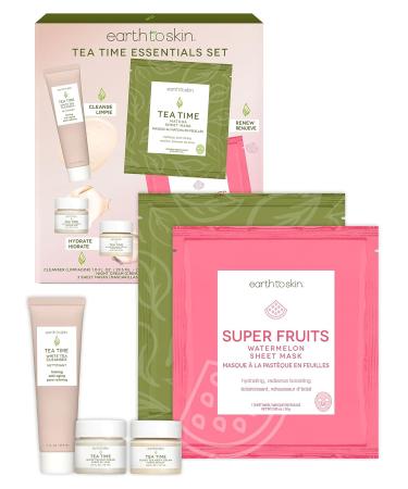 Shop Earth To Skin Tea Time Essentials Set - Natural Skincare for Glowing Skin | International Shipping Available - Buy Online on GoSupps.com