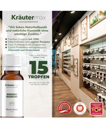 Herbalmax Mary Thistle Drop | Vegan Mary Thistle Extract - 50ml | Natural Alternative to Duk Thistle Tea & Capsules - Buy Online on GoSupps.com