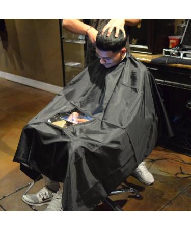 Hair Cutting Gown Cape with Viewing Window | Professional Stylist Barber Cape 57x47 for Haircuts - Shop Internationally - Buy Online on GoSupps.com