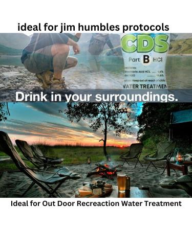 CDS Chlorine Dioxide Water Treatment 8oz Kit - 28% Sodium Solution - Ideal for Hiking, Camping, Bug Out Bags - Water Purification Solution - Buy Online on GoSupps.com