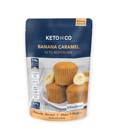 Keto and Co Keto Muffin Mix Banana Caramel  8.8 oz (251 g)