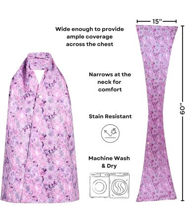 Dignified Adult Bib Scarf | Reusable Clothing Protector for Eating | Midnight Garden Design - Buy Online on GoSupps.com