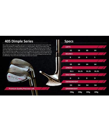 Harry Taylor 405 Dimple Series Red Wide Sole Wedge (52 ) - Right Hand - Buy Online on GoSupps.com