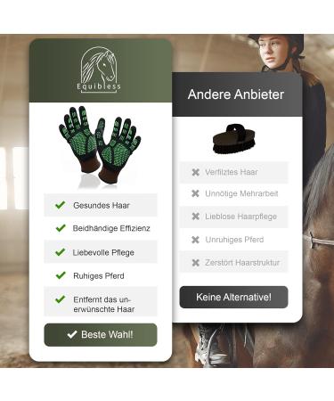 EQUIBLESS Coat Care Glove - Essential Tool for Horse Coat Care & Shedding Aid - Buy Online on GoSupps.com