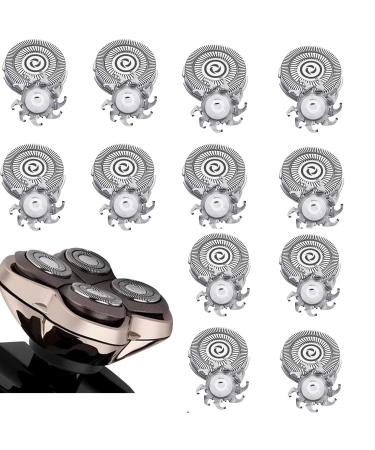 Shaver Replacement Heads for Skull Shaver Pitbull Gold Pro Shaver Fits Pitbull Platinum Pro Shaver Replacement Blade (12PCS)