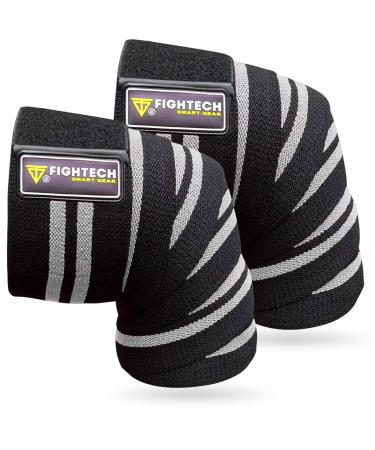 Upgraded 2023 PRO Series Knee Wraps for Weightlifting | Men & Women | 82 Long Bodybuilding Knee Wraps for Squatting Leg Presses  Cross Training and Gym WODs GRAY
