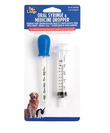 Pet Lodge Oral Syringe & Medicine Dropper for Animals Administer Food & Medicine to Your Pet (Item No. 171601)