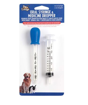 Pet Lodge Oral Syringe & Medicine Dropper for Animals Administer Food & Medicine to Your Pet (Item No. 171601) - Buy Online on GoSupps.com