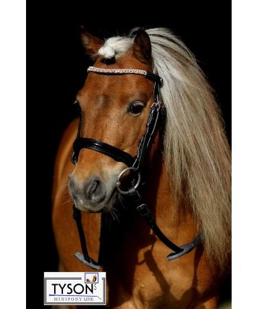 Buy Tysons Breeches Bridle in Rose Gold | Mini Shetty Riding Bridle with Leather Glitter Rhinestones + Reins - International Shipping Available - Buy Online on GoSupps.com