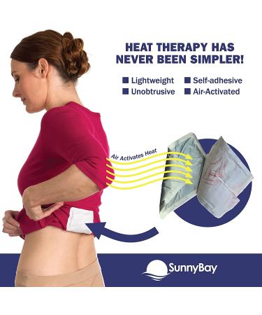 SunnyBay Heat Patches for Pain Relief - 30-Pack Heat Therapy Patches 3.5x5 in. - Adhesive Heating Pad for Shoulder, Neck, Back, Menstrual, Knee - Air-Activated Disposable Pack - 30 Count - Buy Online on GoSupps.com