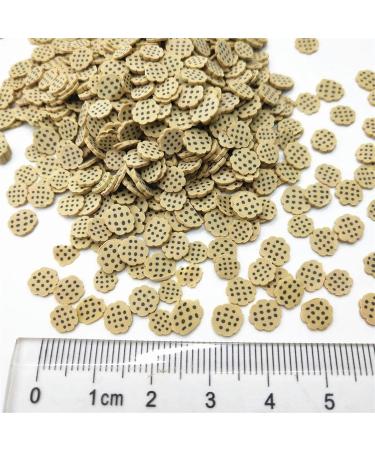  20G 1Cm Big Brown Biscuits Polymer Clay Cookie Slices For DIY Fruit Clay Slices Charms Polymer Clay Nail Art Decoration for DIY Nail Art Biscuits 5mm - Buy Online on GoSupps.com