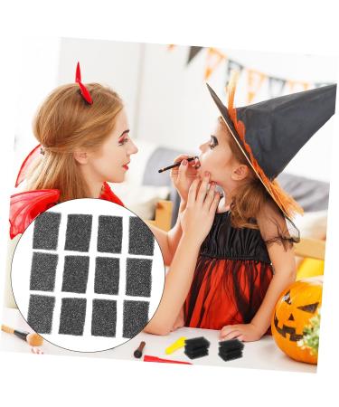 FRCOLOR 128 Pcs Makeup Sponge Set - Stipple Brushes & Halloween Tools for Scary Effects | Black Dense Sponge & Fake Scab Blood Sponges - Buy Online on GoSupps.com