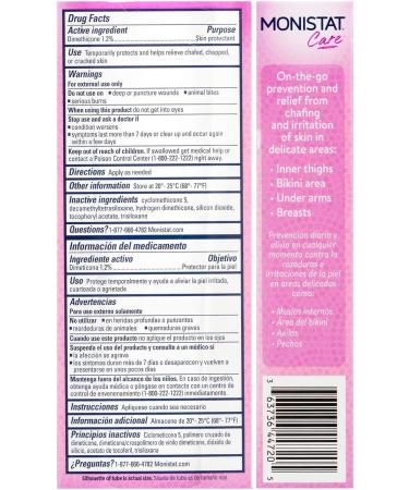 MONISTAT Chafing Relief Powder Gel 1.5 oz - Pack of 5 | Soothing Anti-Chafing Protection - Buy Online on GoSupps.com