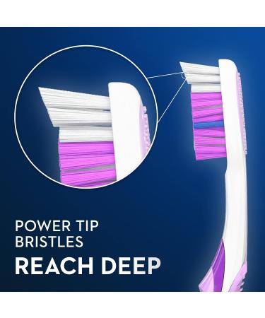 Oral-B Vivid Dual Action Whitening Toothbrushes Soft 4 Count - Pack of 4 - Buy Online on GoSupps.com
