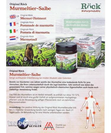 Buy Original R ck Marmot Ointment - 3x 100ml Glass - International Shipping Available - Buy Online on GoSupps.com