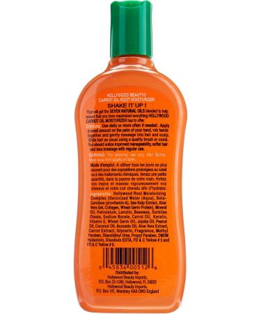 HOLLYWOOD BEAUTY CARROT OIL LOTION CARROT OIL ROOT MOISTURIZER HAIR LOTION 12oz - Buy Online on GoSupps.com