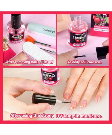 Fandamei 2PCS Nail Cuticle Oil - Nourish, Moisturize, and Revitalize Dry Cuticles with Pomegranate & Fig - 0.42 oz - Buy Online on GoSupps.com