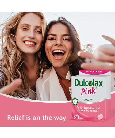 Dulcolax Pink Overnight Relief Stimulant Laxative Bisacodyl 5 mg Comfort Coated Tablets 25 Count - Buy Online on GoSupps.com