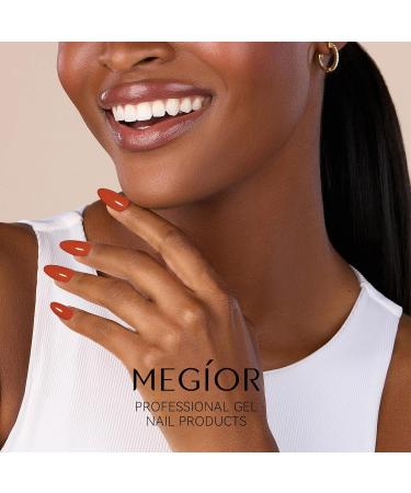 MEGIOR Pumpkin Gel Nail Polish 15ml Orange Gel Polish High Gloss Soak Off UV LED Nail Gel Polish for Nail Art Manicure Salon DIY Home Gift for Girls Pumpkin Party - Buy Online on GoSupps.com