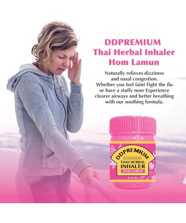 DDPremium Bundle 2 Pack Thai Herbal Inhaler with Menthol & Essential Oil - Yadom Original HOM LAMUN Formula - Buy Online on GoSupps.com
