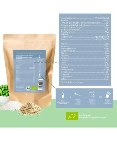 Ultra Protein Powder - 85% Vegan Protein for Muscle Building | Raw Food Quality | 1000g | Pea Rice & Hemp Protein Sweeteners - Buy Online on GoSupps.com