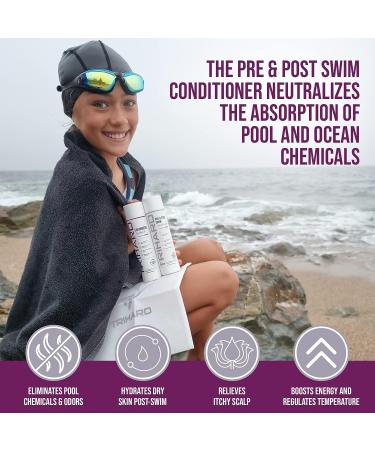TRIHARD Kids Swimmers Shampoo & Conditioner Duo | Pre & Post Swim Hair Protectant - Buy Online on GoSupps.com