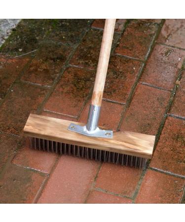 Rough Surfaces Floor Brush 20cm Heavy Duty Rough Surfaces Floor Brush Stainless Steel Wire Deck Scrub Cleaning Tool for Tile Deck Garage Kitchen Bathroom Deck - Buy Online on GoSupps.com
