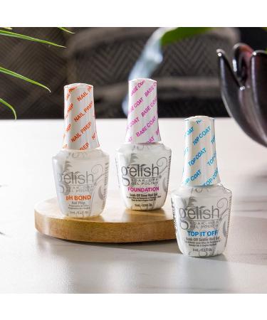Gelish Terrific Trio Essentials Basix Care Gel Polish Kit (Pack of 3) - Foundation, pH Bond, Top It Off - 0.507 Fl Oz - Buy Online on GoSupps.com