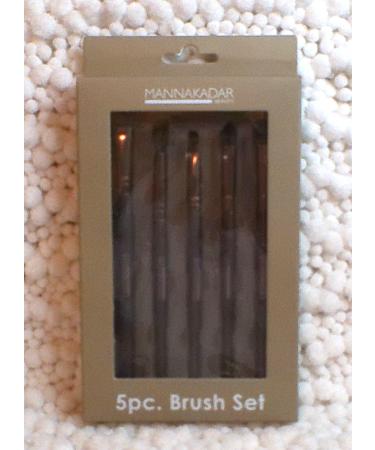 Manna Kadar Makeup Brush Set 5 Piece Assortment Purple