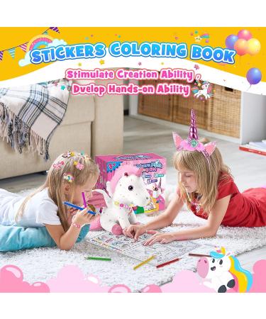EUCOCO Unicorn Gifts for Girls Age 3-8 | Soft Toys for 3-8 Year Old Girls | Plush Unicorn Toys Set for Kids | Pink Unicorn Toys for 3 4 5 6 7 Year Old Girls - Buy Online on GoSupps.com