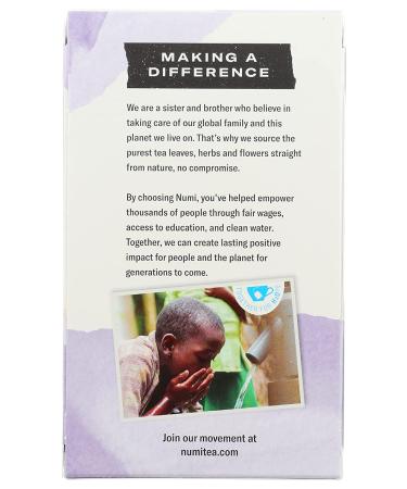 Numi Tea Organic Herbal Sweet Slumber - Caffeine-Free 16 Tea Bags (1.24 oz) - Buy Online on GoSupps.com