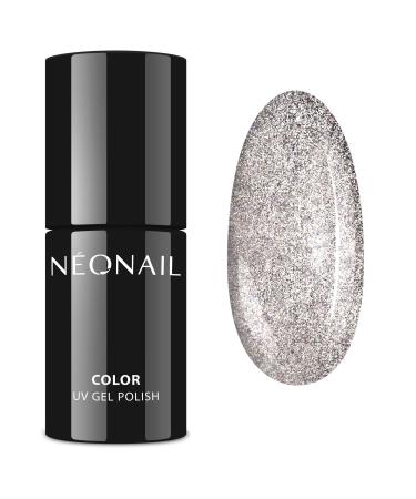 N ONAIL Silver With Drops Brocade Hybrid Varnish For Nails Yes Mr Dj Hybrid UV LED 8308-7 7.2 ml