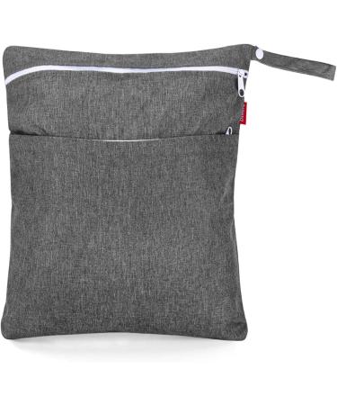 DAMERO 3pcs Wet Dry Bag for Cloth Diapers - Daycare & Travel Organizer with 2 Zippered Pockets - Grey (3 Count) - Buy Online on GoSupps.com
