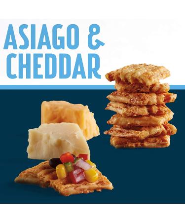 John Wm. Macy's CheeseCrisps Asiago & Cheddar 22 OZ (2 Pack) | Twice Baked Sourdough Crackers with Real Aged Cheese | Non-GMO, No Artificial Ingredients - Buy Online on GoSupps.com