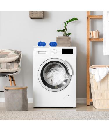 Relaxdays Laundry Set of 4 Machine without Detergent Eco-friendly Washing Ball Blue Plastic Ceramics 9 x 10.5 x 10.5 cm - Buy Online on GoSupps.com