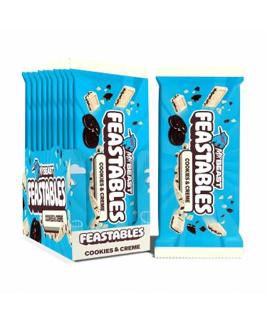 Feastables Feastables MrBeast Cookies & Cream White chocolate with cookie pieces Box of 10 Ideal as a gift (10 x 60 g)
