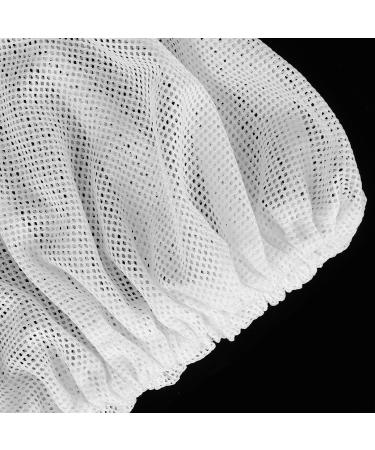 3 Pack White Hairnets - Reusable Mesh Chef Caps for Food Service and Work Hat - Buy Online on GoSupps.com
