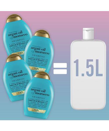 OGX Argan Oil Shampoo 52 Oz - Hydrating, Paraben & Sulfate Free, Pack of 4 - Moisturize & Strengthen Hair - Buy Online on GoSupps.com