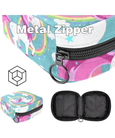 Buy Unicorn Rainbow Circle Storage Bag - Women's Menstrual Pad & Cup Organizer - Perfect for Teens Girls & Women - Buy Online on GoSupps.com