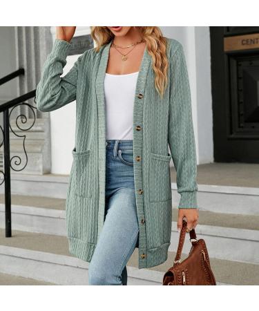 Gefomuofe Cardigan Women's Long Cardigan Lightweight Loose Cardigan Long Cardigan Women's Lightweight Loose Casual Cardigan Sun Protection Shirt Holiday Beach Blouse M Mint Green - Buy Online on GoSupps.com