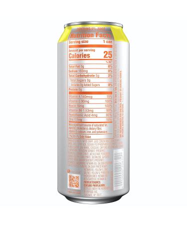 MTN DEW ENERGY Orange Breeze 16oz Cans (12 Pack) | Zero Added Sugar, 5% Juice, Immune Support, Mental Boost | Antioxidants A&C - Buy Online on GoSupps.com