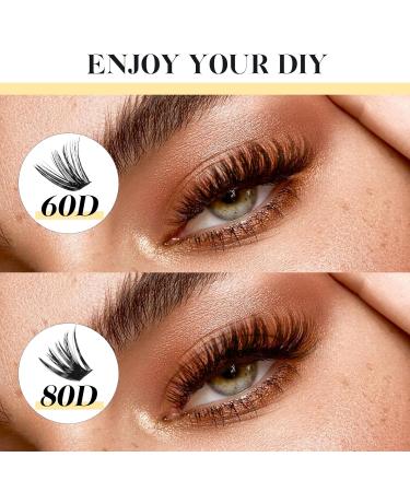 Shop Lankiz Eyelash Extensions Set - 312pcs D Curl 9-16mm DIY Kit with Adhesive & Applicator | International Shipping Available - Buy Online on GoSupps.com