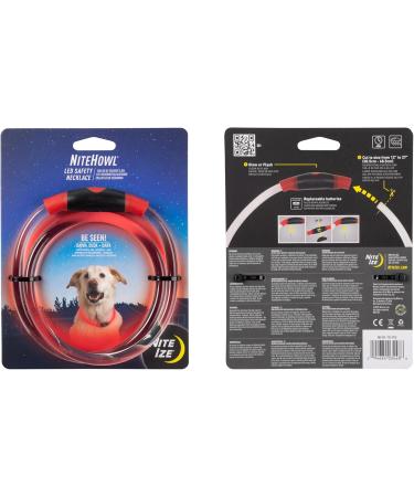 NiteHowl LED Safety Chain - Classic Adjustable Red | Enhance Night Visibility & Safety - Buy Online on GoSupps.com