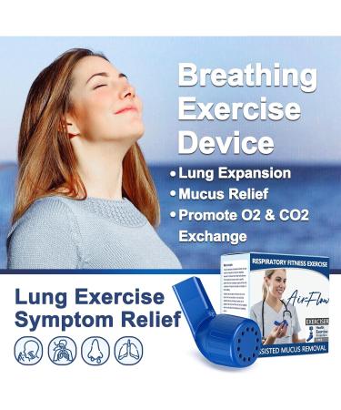 Lung Exerciser - Acapella Flutter Valve Device for Mucus Clearance & Lung Expansion | Breathing Trainer for Recovery - Dark Blue-e - Buy Online on GoSupps.com
