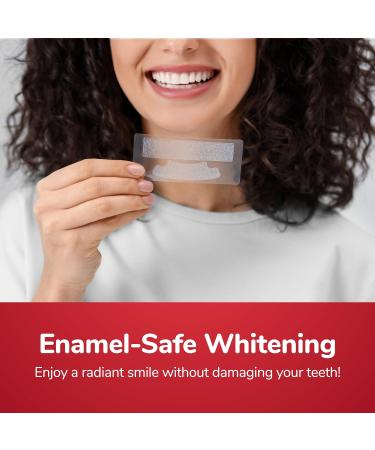 BioSwiss Teeth Whitening Strips Optic Bright Ultra White Mint Tooth Whitener Strip Set Pack of 28 Red Box - Buy Online on GoSupps.com