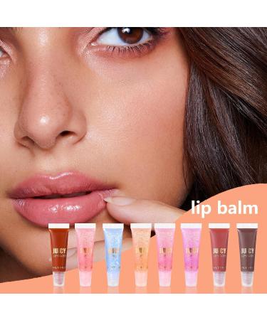  ccuzs Long Lasting Lip Oil Moisturizing Stick Lip Plumping Moisturizing Lip Stick Moisturizing Lip Oil Long Lasting Colorful Lip Gloss 8 Pieces Colorful Cocoa Butter - Buy Online on GoSupps.com