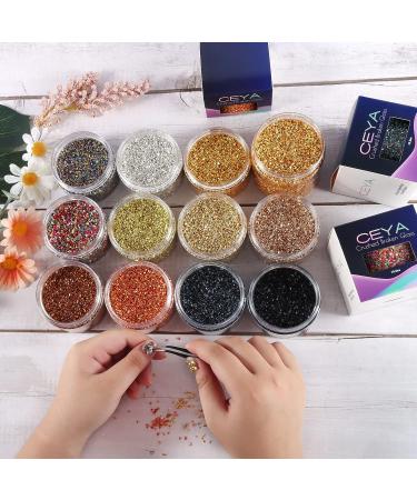 Ceya 5.3oz/150g Crushed Bronze Metallic Glass Chips for Nail Art & Crafts - Buy Online on GoSupps.com